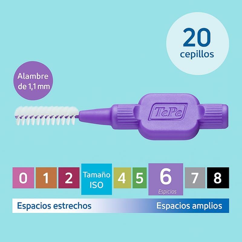TePe® Interdental Brush Original Purple 1.1 mm 20-Pack