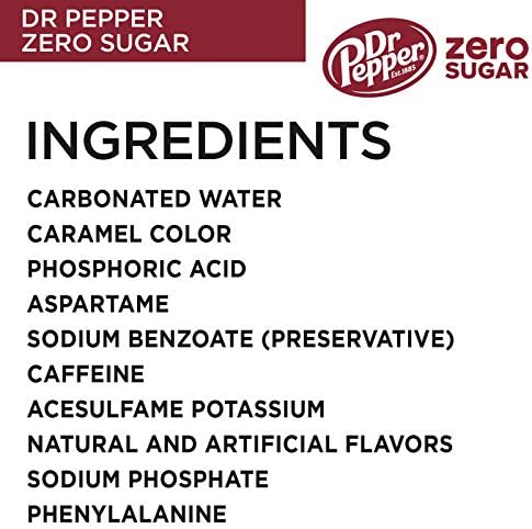 DR PEPPER ZERO SUGAR - 12 OZ, 12 PK
