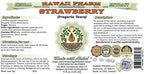 Hawaii Pharm Strawberry Alcohol-Free Liquid Extract, Professional Grade, Small Batch Crafted Strawberry (Fragaria Vesca) Dried Leaf Glycerite Natural Herbal Supplement, 2 fl.oz