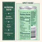 Little Saints Non-Alcoholic Spicy Margarita Mocktail | Bold Citrus & Slow Burn | Crafted with Reishi Mushroom & Adaptogens for Calm & Ease | 5 Calories | Sugar Free, 12-Pack 8oz Cans