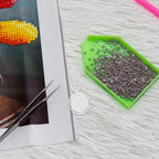 10pcs Penholder Magnifying Glass Embroidery Magnifying Glass Practical Clip Style Magnifier Clip on Magnifier Useful Drill Pen Diamond Art Pen