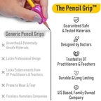 The Pencil Grip Original Pencil Grippers 6 Pcs, Improves Kids Handwriting, Ergonomic Pen Holder for Righties & Lefties, Ideal for Kids, Toddlers, Adults, Writing Tool with Finger Cushion