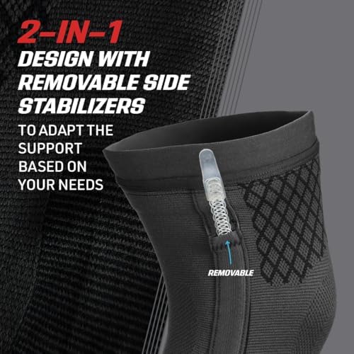 ACE Brand Flex Comfort Compression Knee Sleeve with Stabilizers