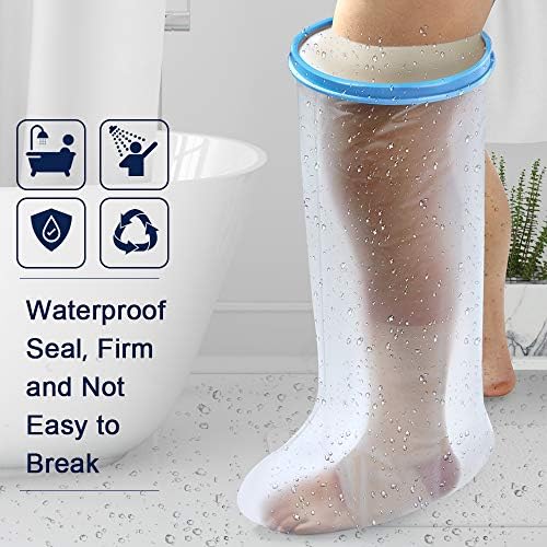 Bukihome Shower Watertight Foot Protector, Adult Leg Cast Covers, Extra Large Capacity Adult Thigh Tension & Super Waterproof Leg Protector, For Thigh size 21.65-23.23 inches