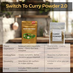 Inner Flame Beyond Curry Powder For Authentic Home Style South Indian Curries (Blend of 12 Spices) 150g | 100% Natural | VEGAN, GLUTEN FREE & NON-GMO. Indian Spice.