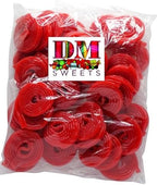 Premium Strawberry Licorice Wheels - 1 lb Bulk Bag of Chewy Fresh Gourmet Candy