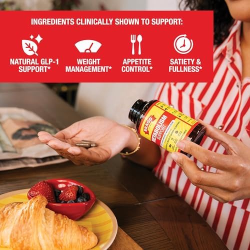 Bragg Metabolism Support Apple Cider Vinegar Capsules with Botanical Blend - 90 Capsules - Increased GLP-1 Support for Weight Management, Appetite Control, and Fullness