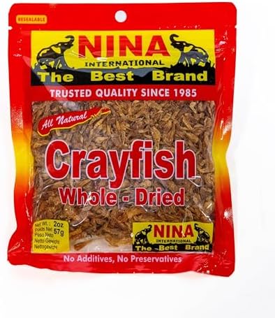 Nina Whole Crayfish 2oz – Premium Dried Crayfish for Authentic African & Seafood Dishes