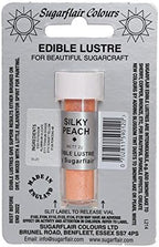 Sugarflair SILKY PEACH Edible Lustre Dust Powder - Cake decorating shimmer