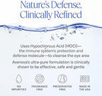Avenova Eyelid and Eyelash Cleanser Spray - 20ml Bottle - Gentle Everyday Pure Hypochlorous Acid Spray for Eye Irritation