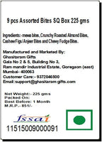 Ghasitaram Gifts Christmas Gifts - 9 pcs Assorted Bites SQ Box 225 GMS