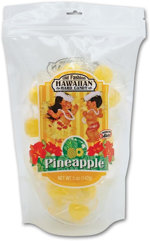 Old Fashion Hawaiian Hard Candy 5oz Bags Pineapple