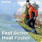 Sparthos Knee Brace - Heavy-Duty Hinged Support for ACL, MCL, Meniscus Tear, Arthritis, Tendonitis Pain - Open Patella - 4-Strap Adjustable, For Men and Women, Check Size Chart (Medium, 12½-15½″ Thigh)