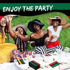 SATINIOR 100 Pack Black History Month Paper Napkins Black Red Green Paper Napkins for American African Freedom Day Reggae Rasta Kwanzaa Party Supplies, 16 x 13 Inches