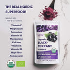 Organic Black Currant Powder – Pure, 100% Natural Whole Fruit, Freeze-Dried & Powdered – Non-GMO, No Added Sugar – Rich in Polyphenols & Vitamin C – 4oz (15 Servings)