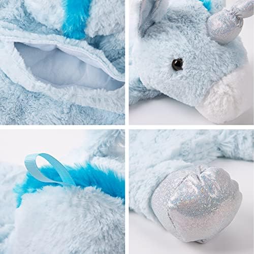 HomeTop Premium Classic Rubber Hot Water Bottle with Cute Unicorn Animal Cover