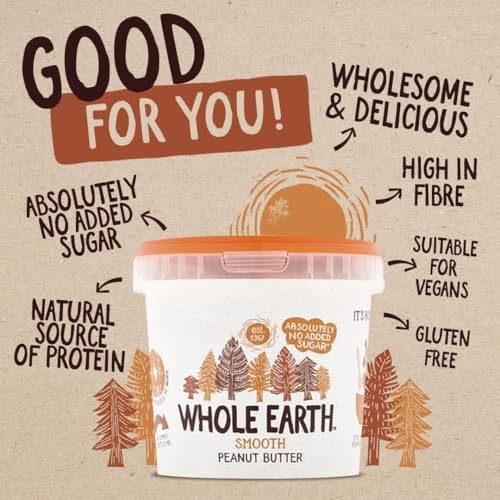 Whole Earth Peanut Butter Smooth 1kg