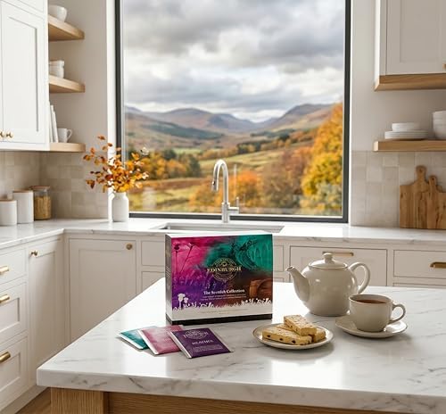 Edinburgh Tea & Coffee Company, The Scottish Collection 4-Flavor Variety Pack, 40-Count Tea Sachets