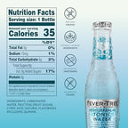Fever-Tree Mediterranean Tonic Water – Premium Mixer for Cocktails and Mocktails, 6.8 fl oz Bottles, Pack of 24 – Naturally Sourced, Non-GMO