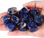Lapis Lazuli Tumbled Polished Natural Healing Crystals Stones Bulk Stones Crystal for Energy Reiki Tumbling Cabbing Balancing Decoration Gemstones Crystal Healing Meditation Therapy Gift