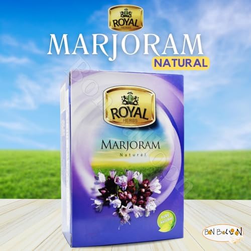 Royal Tea Egyptian Marjoram Tea Bags Pure Natural Flavor Herbal Flower No Caffeine No Artificial Flavors No Additives Traditional Spice 48 Tea Bags