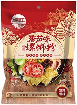 Luo Ba Wang Liu Zhou Snail Powder (Luo Si Fen)9.88OZ (Tomato, 1 PACK)