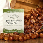 NaturOli Soap Nuts/Soap Berries - 4-Lbs organic (960 loads) + 18X Travel Bottle! Select Seedless - 4 Wash Bags, 8-pg info, Tote Bag. Organic Laundry Soap