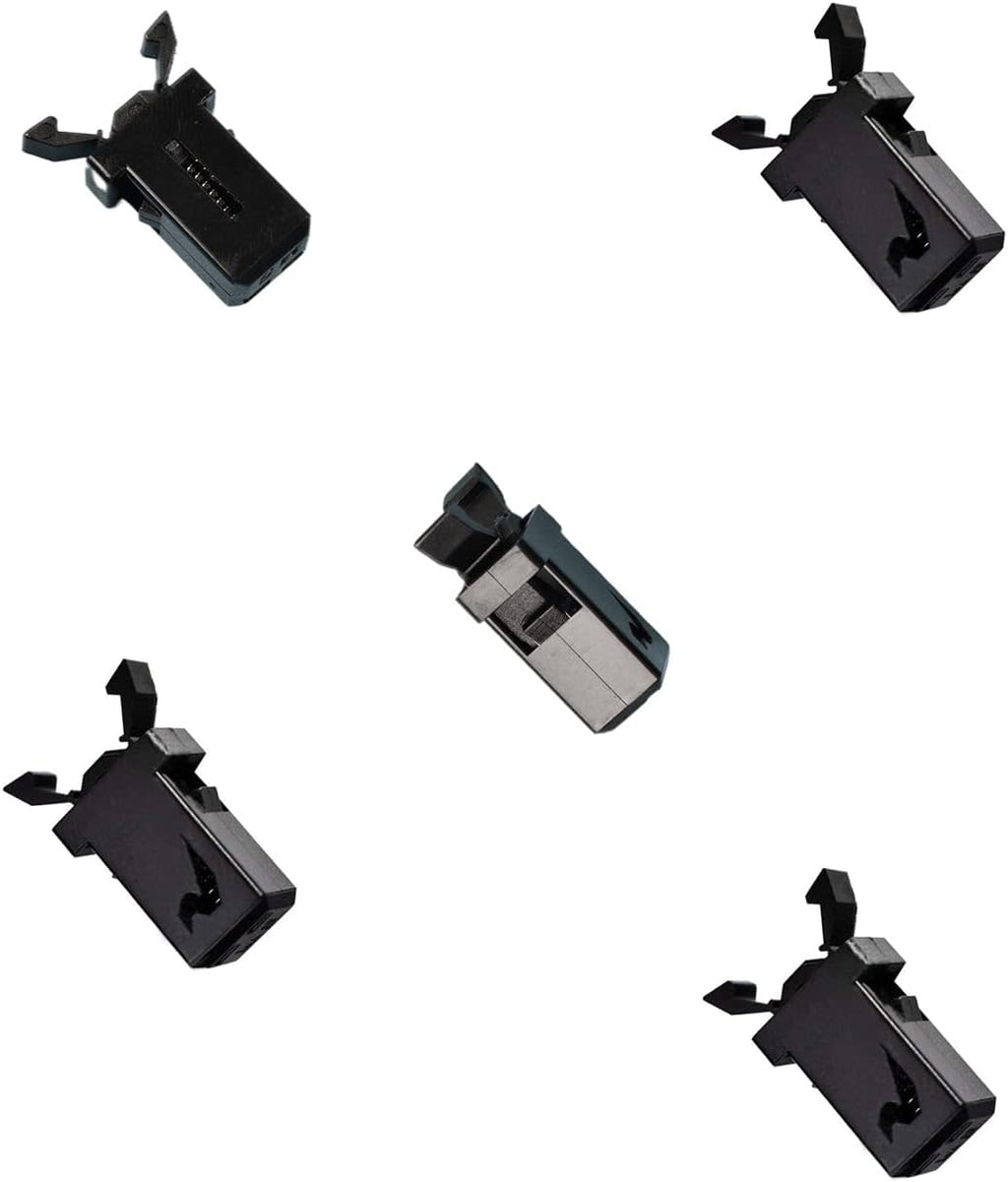 Sooyee Trash Can Plastic Lock Self 5pcs Black Self,Locking Switch Replacement Catch Compatible Touch Lid Bin Repair Clip