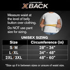 Copper Fit X-Back Brace for Lower Back Pain, Lumbar Support, Herniated Disc, Sciatica, Arthritis – Adjustable, Breathable Design - for Men and Women (Large/XLarge)
