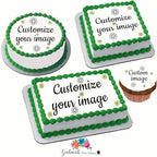 Create your own Custom Edible Cake topper image personalized photo, logo - 9.5" round