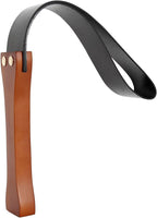 BDSM PU Leather Paddle Whip for Couples – Spanking Paddle with Wooden Handle – Adult Sex Toy for Roleplay, Discipline, Erotic Fun, and Bondage Play