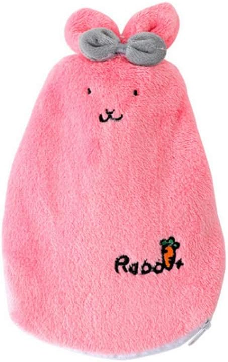 Hot Water Bag Cute Rabbit Hot Water Bottle Bag Hand Warmers Winter Warm Home Office Hot Water Pouch Very Suitable for Girls’ Gifts Warm Artifact (Color : Red)