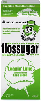 Cotton Candy Floss sugar Mix Flavors | Pack Of 3 | Strawberry, Banana, and Lime Green Flavors | 1/2 Gallon Cartons