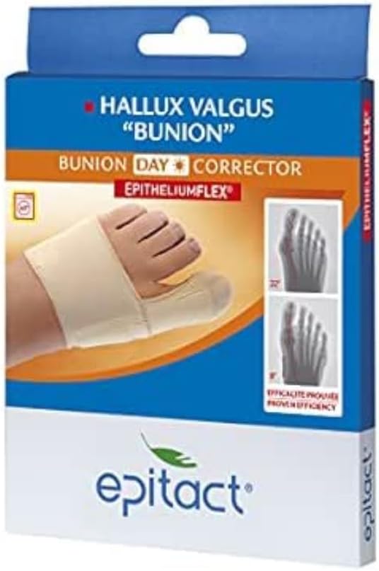 Epitact Bunion Corrector Flexible Hallux Valgus - Day use Bunion support that relieves pain and corrects the deviation while walking