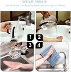 Judaica Hand Washing Cup with Dual Handles,5" Acrylic Washing Cup for Netilat Yadayim,Acrylic Clear Wash for Jewish Ritual