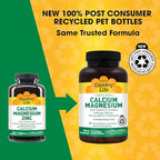Country Life Calcium Magnesium Zinc with L-Glutamic Acid, Dietary Supplement for Bone Support, Certified Gluten Free , 1000mg/500mg/50mg, 250 Tablets