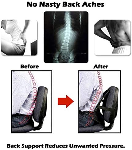 Big Ant Lumbar Support, Car Mesh Back Support with Massage Beads Ergonomic Designed for Comfort and Lower Back Pain Relief - Lumbar Back Support Cushion for Car Seat, Office Chair,Wheelchair