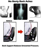 Big Ant Lumbar Support, Car Mesh Back Support with Massage Beads Ergonomic Designed for Comfort and Lower Back Pain Relief - Lumbar Back Support Cushion for Car Seat, Office Chair,Wheelchair