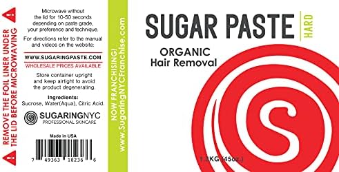 SUGARING PASTE – HARD 1.3kg 45Oz FOR TOUGHEST HAIR (BIKINI, BRAZILIAN, UNDERARMS)
