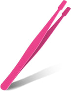 Lash Tweezers for Eyelash Clusters Stainless Steel Applicator Flat-Tip Professional Applicator for Individual Lashes DIY Eyelash Extensions Ergonomic Handle Safe Blunt Design Easy for Beginners
