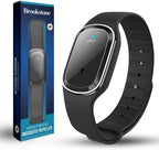 Brookstone Ultrasonic Mosquito Repelling Wristband – Rechargeable, Waterproof Bug Repellent Bracelet | Chemical-Free, Non-Toxic, Adjustable Fit for Outdoor Activities (Black)