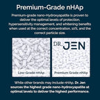 Dr. Jen Fluoride Free Toothpaste with 10% Premium Nano Hydroxyapatite, Xylitol & Glycerin, Remineralizing Daily Oral Care for Sensitive Teeth, Travel Essentials, Cool Mint, 1 Pack