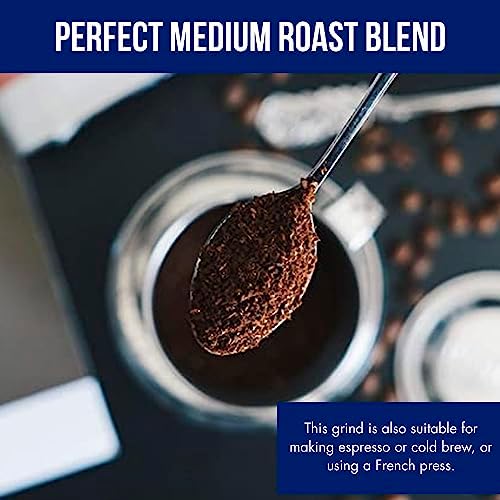 Nguyen Coffee Supply - Truegrit Robusta: Medium Roast Ground Coffee Beans, Vietnamese Single Origin, Direct Trade, Low Acid with High Caffeine Content, Roasted in Brooklyn [12 oz Bag]