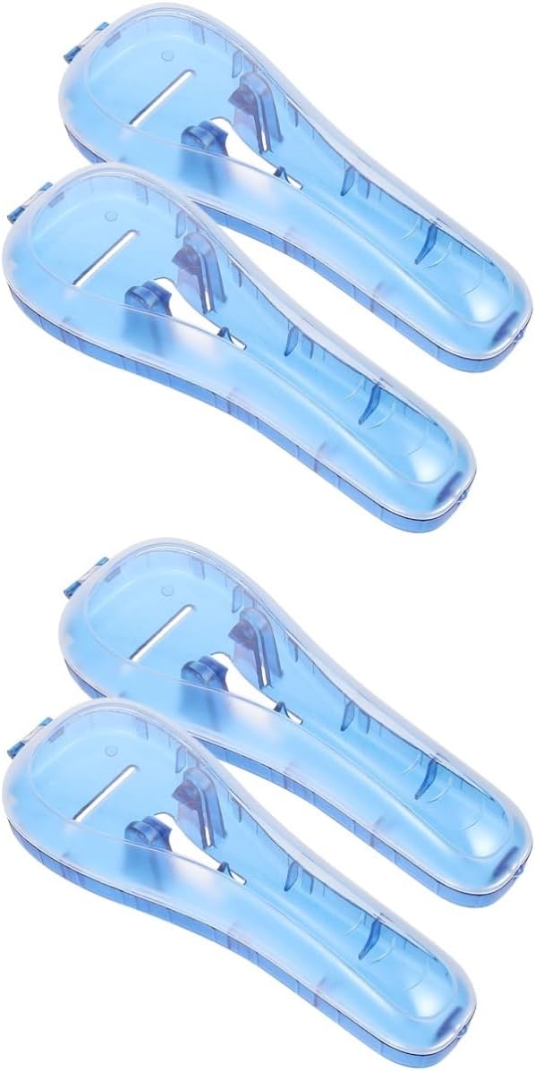 4pcs Travel Case Portable Holder for Outdoor Use Shaver Storage Box for Suitcases and Backpacks