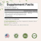 Micro Ingredients Extra Strength Green Tea Extract, 300 Capsules | 5 Month Supply | Maximum Potency Polyphenols Antioxidant Supplement for Skin, Energy, Brain & Heart Support*