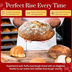 San Francisco Sourdough Starter Culture- 100+ Year Old Dehydrated Heirloom Style Sourdough Starter Kit for Sourdough Bread, Pizza, Buns, Pancakes, Muffins | Easy to follow instructions. By Captain Sourpants