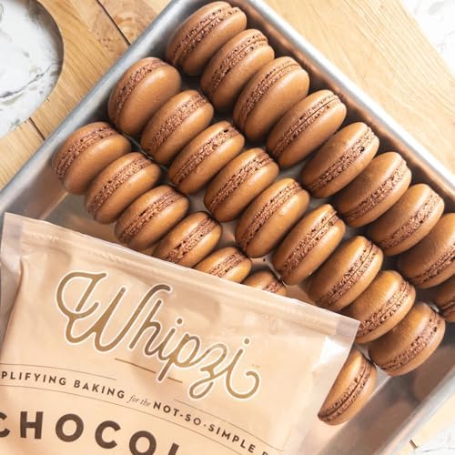 Whipzi Chocolate Flavored Powdered Sugar - Confectioners Sugar for Baking, Frosting, Royal Icing, Glazes, Coffee & Desserts - 1:1 Powdered Sugar Replacement - Gluten Free, Vegan Baking Sugar - 3 Pack
