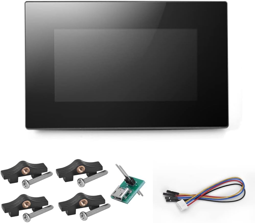 Nextion 7.0" LCD Module Touch Display Intelligent Series NX8048P070-011C-Y HMI IPS RGB 65K Capacitive Touchscreen Pannel with Enclosure