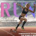 cerpite Zipper Compression Socks - 2 Pairs Open Toe Compression Stockings for Men Women 15-20mmHg,Suit for Running, Sport