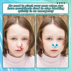 Fabbay 100 Pcs Stop Nosebleeds Clip Nose Bleed Stopper Nasal Clip for Adult Emergency Accident, Blue and Green